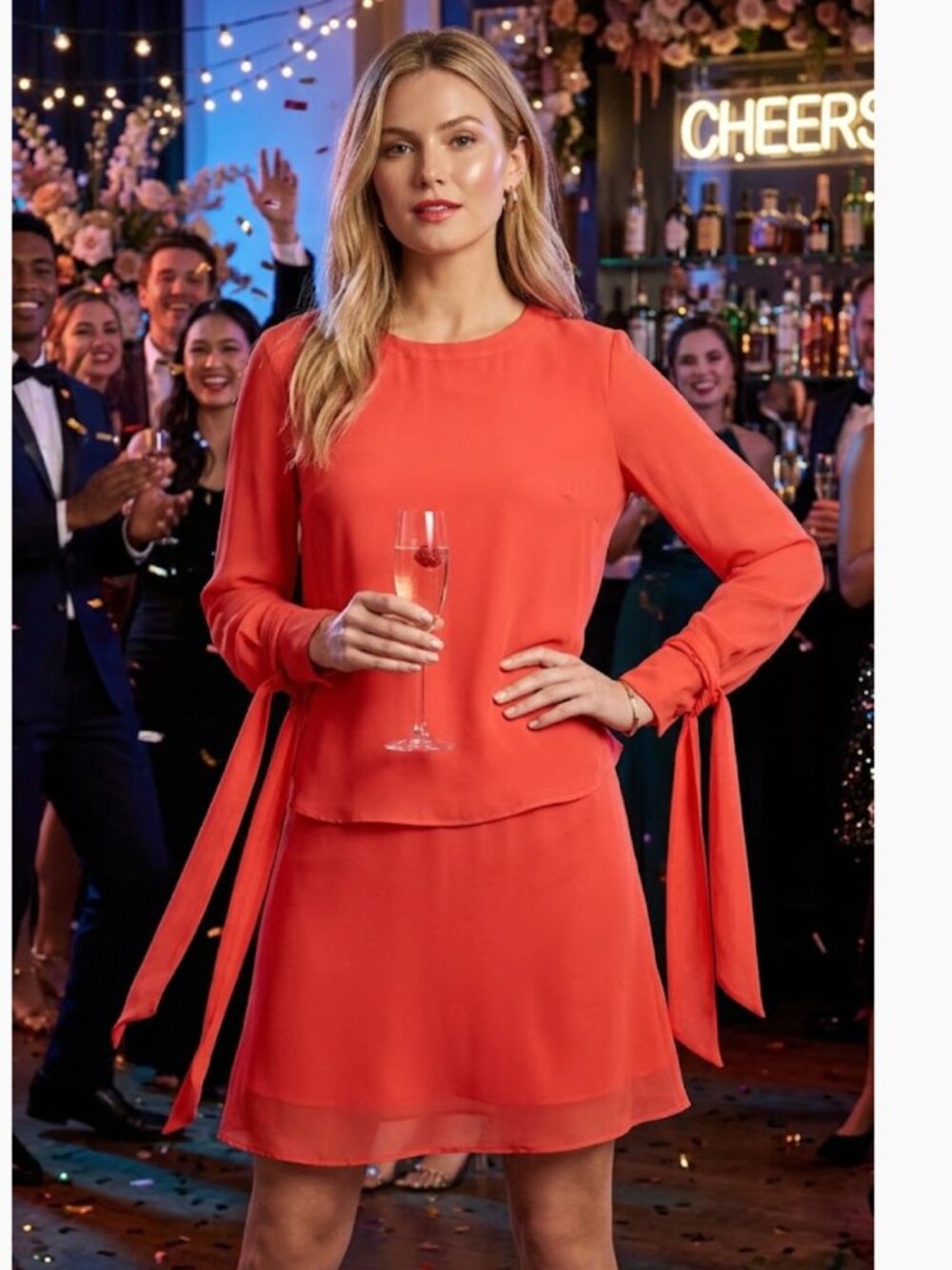 NWT 3.1 PHILLIP LIM LONG-SLEEVE LAYERED SILK DRESS